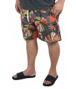 Short Estampado Tactel Elastano P M G GG Bermuda Cinza